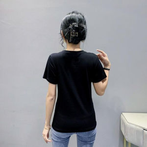 Camisetas de lentejuelas con diamantes de imitación para mujer, camisetas brillantes con diamantes de imitación, ropa de calle Y2K, camisetas gráficas de moda para discoteca - Product Image 6