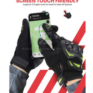 Guantes de Motocicleta de Cuero Hechos a Medida de Alta Calidad, con Pantalla Táctil, Dedos Completos, Unisex - Product Image 5