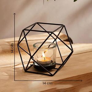 High Quality Black Metal <b>Candle</b> Holder <b>Set</b> Versatile Decoration for Everyday Use Christmas for Housewarming <b>Gift</b> Wholesale - Product Image 4