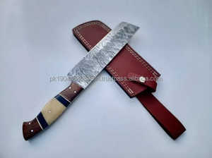 มีดสแตนเลสอเนกประสงค์แบบมืออาชีพงานแฮนด์เมดมีดเชฟ10ชิ้นพร้อมที่จับไม้ชิงชัน - Product Image 3