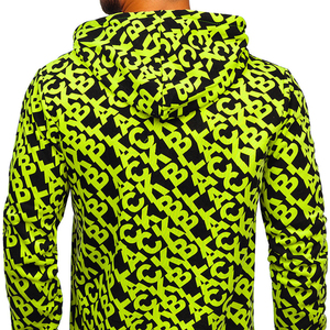 Sudadera con Capucha Personalizable para Hombre en Impresión por Sublimación de Alta Calidad, Diseño Personalizado, 88% Poliéster, 12% Elastano, Sudadera con Capucha Estampada con OEM - Product Image 6