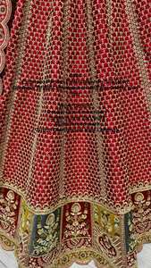 Diseñador nupcial Lehenga Choli con cuatro metros más estilo - Product Image 2