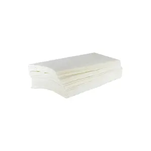 Servilleta de papel de 2 capas, papel de seda blanco con relieve airlaid