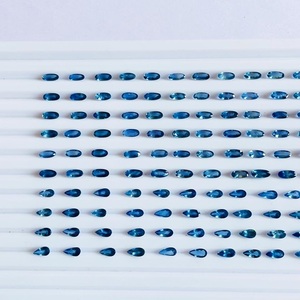 NATUREL AAA QUALITÉ TRÈS BEAU SAPHIR BLEU CHAUFFÉ AVEC UNE TRÈS BELLE COULEUR ET UN TRÈS BEAU LUSTRE AVEC DES FORMES OVALES ET POIRE, AVEC ELLE - Product Image 4