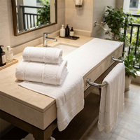 Ensemble de serviettes de bain en coton biologique 100% - Tissu gaufré léger, séchage rapide, spa, maison, salle de bain