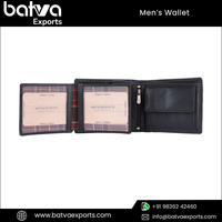 Dompet Lipat dua pria, kualitas tinggi desainer Vintage kulit asli Nappa perlindungan RFID panjang lapisan katun pendek