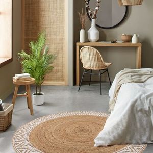 Tapis en jacinthe d'eau en fibres naturelles durables, fait main pour une décoration intérieure esthétique et fonctionnelle - Product Image 4