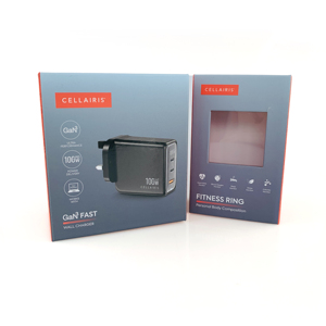 Tùy chỉnh cứng nhắc các tông lật sạc điện thoại di động hộp từ dữ liệu cáp USB Adapter giấy Bao bì hộp với cửa sổ rõ ràng hộp - Product Image 6