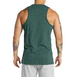 เสื้อกล้ามผู้ชายคุณภาพสูง ไซส์ใหญ่ สวมใส่สบาย เหมาะสำหรับออกกำลังกาย ระบายอากาศได้ดี รับสกรีนโลโก้ ทรง Racerback ผลิตจากโพลีเอสเตอร์ 100% - Product Image 4