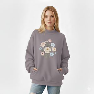 Suéteres de Cuello Alto de Punto de Forro Polar para Mujer, de Estructura Suave, Talla Grande, para Invierno, Transpirables, de Secado Rápido, Ecológicos y Personalizables - Product Image 1