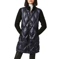 Veste d'hiver à capuche réversible personnalisée à col large pour femme, veste matelassée imperméable à fermeture éclair