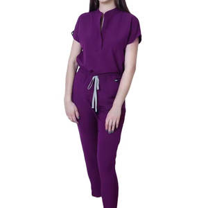 Conjuntos de Uniformes Médicos Quirúrgicos Unisex Elegantes para Enfermeras, Uniformes de Hospital al por Mayor, Uniformes de Verano para Hospital Unisex - Product Image 3