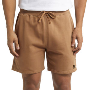 Short de survêtement en coton molletonné 100% pour hommes taille haute avec cordon de serrage couleur unie vêtements de fitness décontractés pour le travail de la salle de sport teint en plaine pour les garçons - Product Image 1