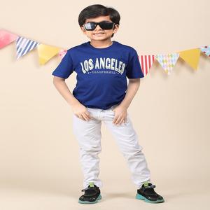 Smart Look 100% coton dans différentes méthodes d'impression et matériaux T-shirt à col rond pour garçon en stock à vendre t-shirts pour enfants garçons - Product Image 1
