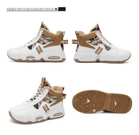 Chaussures de sport pour hommes, nouvelle collection, imprimé graffiti, plateforme, baskets épaisses, streetwear, sport, course à pied, chaussures décontractées pour hommes, vente en gros d'usine