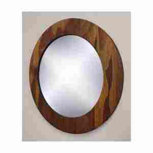 Diseño de Venta caliente y espejo portátil hecho a mano Marco de madera redondo moderno Artesanía EN LA India con calidad superior - Product Image 1