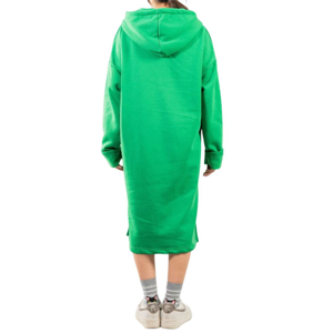 Nouveauté Robe pull à capuche longue en polaire pour femme Robe à capuche d'hiver pour femme Design décontracté et streetwear - Product Image 2