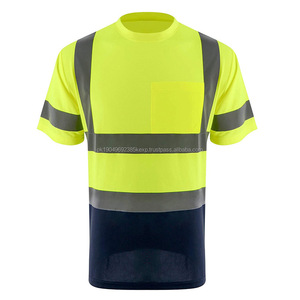 Custom High Visibility Reflective Safety <b>T</b> <b>Shirt</b> Construction Short Sleeve <b>Hi</b> <b>Vis</b> Polo Work <b>Shirts</b> for Men - Product Image 1