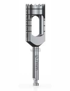 Taladro de trefina de 7mm de alta calidad UL AMIN, marcas de profundidad de acero inoxidable, accesorios de herramientas de cirugía de implantes dentales - Product Image 1