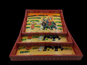 Plateau de service en bois MDF avec revêtement émaillé, design, hôtels et restaurants, articles de cuisine, plateau de table, haute qualité - Product Image 5