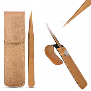 Meilleure pince à cils Pince à épiler moderne en acier inoxydable Pince à épiler à pointe droite Pince à épiler de qualité supérieure avec logo personnalisé - Product Image 1