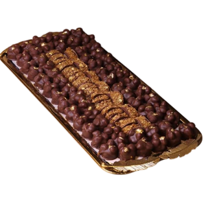 Présentoir de desserts de service au chocolat de luxe fabriqué à la main de qualité supérieure plateau de table en fil métallique doré pour anniversaire et tout événement - Product Image 6