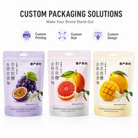 Voedselveilige PET-plastic zakken met hersluitbare ritssluiting voor hoogwaardige voedselverpakkingen, op maat bedrukt, matte Doypack-pouch