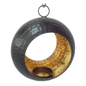 Hot Selling Home Decoration Aluminium Home Decorative <b>Hanging</b> <b>Tealight</b> Candle <b>Holder</b> Gold Foil Finished Handmade Customized - Product Image 3