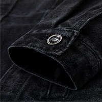 Veste en jean slim brodée sur mesure pour homme, coupe-vent, patchwork, décontractée, en coton/polyester, vente en gros, OEM, haute qualité