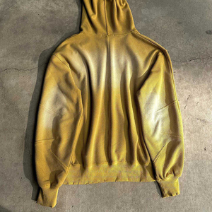 Sweat à capuche zippé imprimé bouffant pour homme, tenue de survêtement vintage 100% coton, survêtement d'hiver - Product Image 2