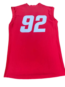 Uniformes de football de drapeau de compression sublimés personnalisés PURE Performance Capuche Réservoir Chemises de compression sans manches Maillots de football - Product Image 3