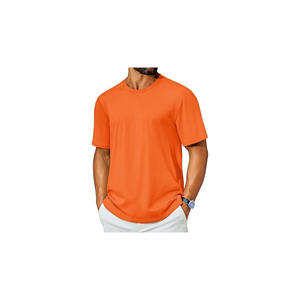 Camisetas de cuello redondo de manga corta de algodón Premium para hombre, camisetas clásicas sólidas básicas informales holgadas con estampado Digital - Product Image 6