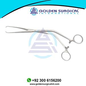 Venta al por mayor Millin Vulsellum fórceps tornillo Junta 10mm de ancho mandíbula con 8:9 dientes Longitud total 220mm tejido sujeción pinzas de agarre - Product Image 2