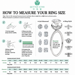 Anillo <span class=keywords><strong>Solitario</strong></span> Clásico de Oro de 18K con Diamante Largo de Corte Cojín Cultivado en Laboratorio, Certificado por IGI, para Mujer, de Betterstar, Joyería Fina - Product Image 4