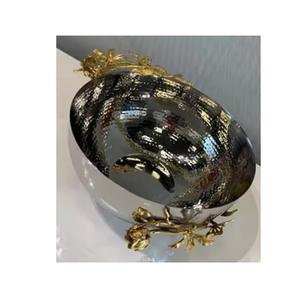 Soporte de mariposa de latón pulido brillante de calidad fresca, cuenco decorativo, diseño de Metal de hierro de alta calidad, soporte para cuenco para servir, superventas - Product Image 1