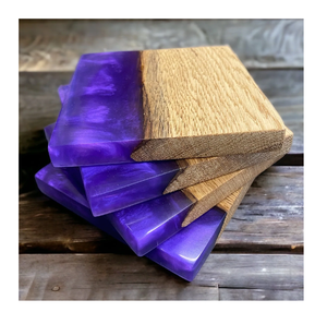 Posavasos de madera de resina epoxi, diseño superior y posavasos de barra para bebidas, posavasos modernos para accesorios de Bar - Product Image 4