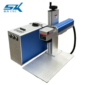 20w 30w 50w pequeno desktop mini metal fibra laser marcação máquina para gravar jóias