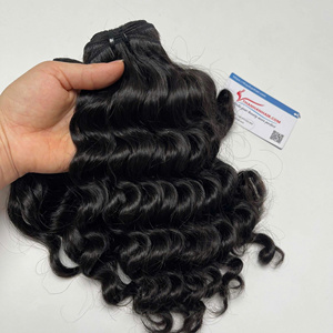 Extensiones de Cabello Humano Vietnamita al por Mayor, Cabello Virgen con Ondas Profundas, Doble Trama - Product Image 4