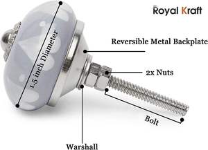 Vintage Hand Painted Ceramic Pull Knobs <b>for</b> <b>Kitchen</b> Cabinet, <b>Door</b> & Drawer, Wardrobe, <b>Cupboard</b> (Set of 10) - Product Image 4