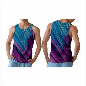 2025เสื้อคลาสสิกคุณภาพสูงสำหรับผู้ชายเสื้อกล้ามสำหรับใส่ออกกำลังกายเสื้อออกกำลังกายผ้าคอตตอนผ้ายีนส์มีโลโก้ตามสั่ง - Product Image 6