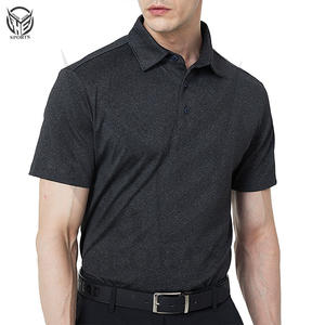 Golf de hombre personalizable de la mejor calidad para Polos de manga corta y patrón sólido hecho de tela de punto con logotipo de marca propia - Product Image 1