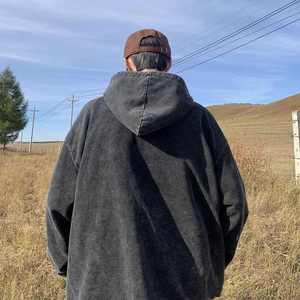 Custom 500 Gsm Heavyweight Full <b>Zip</b> <b>up</b> <b>Hoodies</b> Manufacturer Oversize Washed Thick <b>Hoodies</b> With Zipper <b>Zip</b> <b>up</b> <b>Hoodies</b> for Unisex - Product Image 3