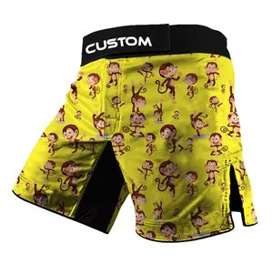 Shorts MMA personnalisés de qualité supérieure, logo personnalisé, légers, séchage rapide, respirants, vêtements de sport d'arts martiaux, polyester/coton, homme adulte - Product Image 5