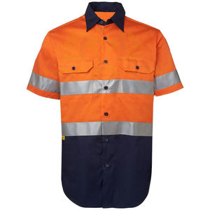 Camisas de seguridad personalizadas de tela de poliéster para hombre, camisa transpirable antiestática resistente al fuego de visibilidad para el trabajo de alta calidad 2025 - Product Image 2