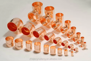 Raccord en cuivre rouge de sortie d'usine Betterway réduisant/égal rond coudes à 90 degrés 7/8 "* 5/8" * 7/8 " - 4 1/8" * 3 1/8 "* 4 1/8" - Product Image 4