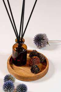 Plateau de service en bois de chêne avec coins arrondis, Assiette en bois, Planche de service Accessoires d'espace de travail faits à la main | Affiné | - Product Image 2