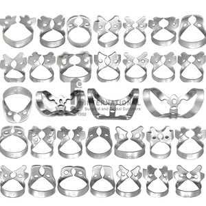 Premium 31 piezas Manual de acero inoxidable alemán conjunto de herramientas quirúrgicas dentales abrazaderas de presa de goma reutilizables certificado CE Clase I ergonómico - Product Image 1