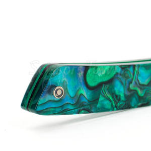 Rasoir droit de qualité supérieure avec poignée durable et logo personnalisé et lame de précision pour barbiers - Product Image 4