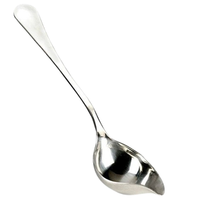 Cucharón de cocina de metal con acabado brillante Mango largo de acero inoxidable de grado alimenticio de calidad superior de Sellar y proveedor - Product Image 4