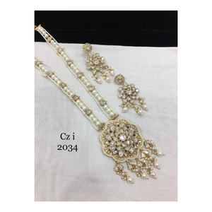 Conjunto de collar de moissanita Kundan radiante más vendido La joyería perfecta para bodas, recepciones y fiestas glamorosas - Product Image 4